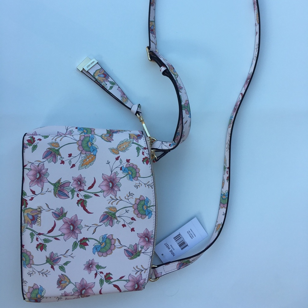 BNWT Nine West Pink Floral Bag